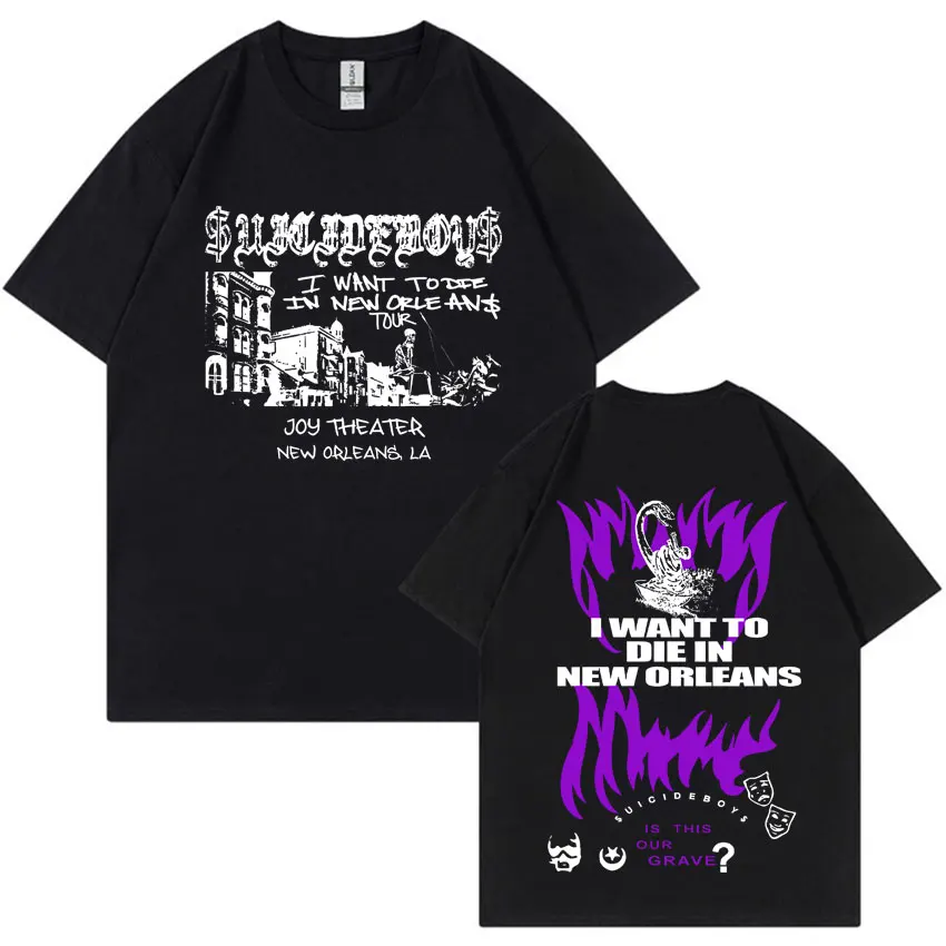 

Suicideboys Fashion Humor T Shrits New Album Aesthetic Double Sided Print Oversized T Shrit Casual Cozy Short Sleeve Tees Unisex