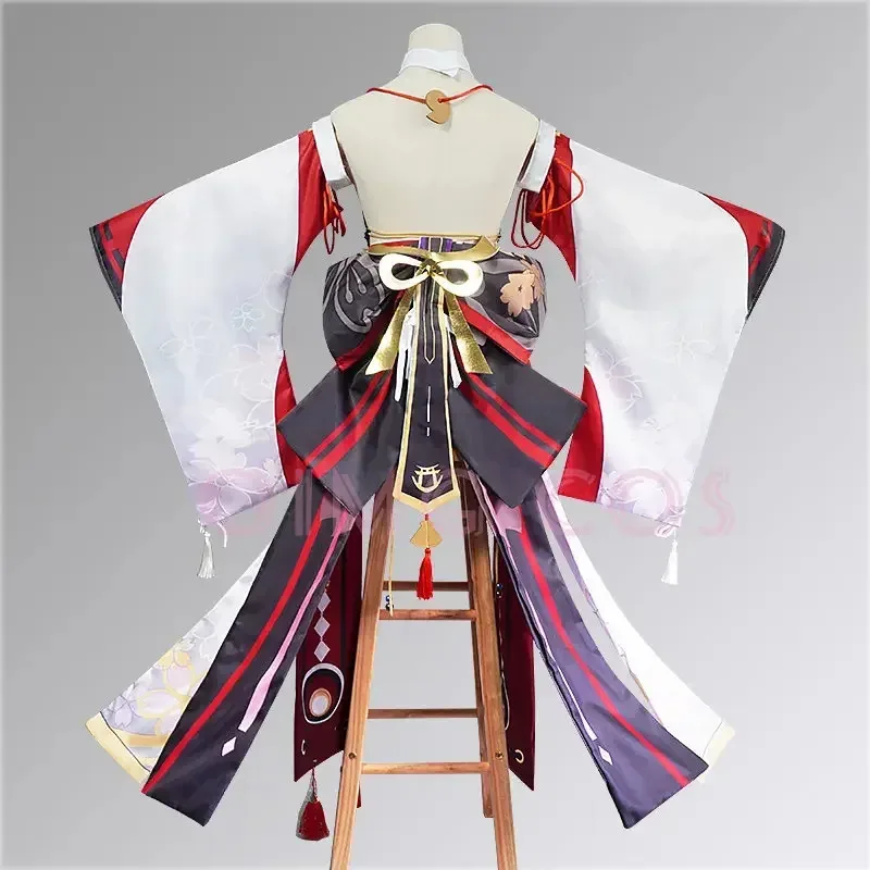 

DY20Genshin Impact Yae Miko Косплей Костюм Униформа Жаккардовая ткань Аниме Китайский стиль Костюмы на Хэллоуин для женщин Game25