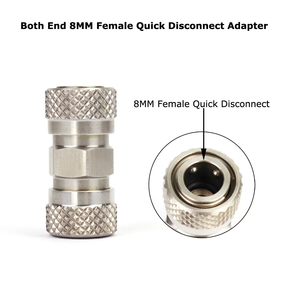 Foster adaptador de desconexión rápida macho/hembra CO2 con tapón ciego - imagen 2
