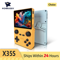 POWKIDDY X35S 3.5 inchIPS Screen 640(MIPI)x480 Retro Handheld Game Console PS Open Source System RK3566 Cheap Children's Gifts