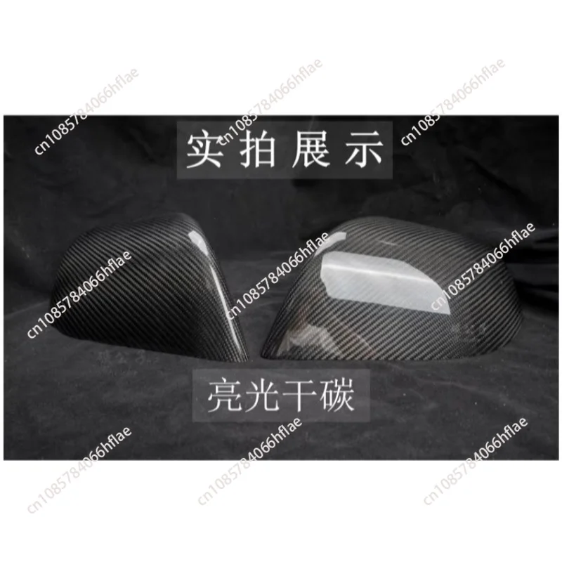 Compatible with For Tesla Modified Model 3/Y  Carbon Fiber Rear View Mirror Cover
