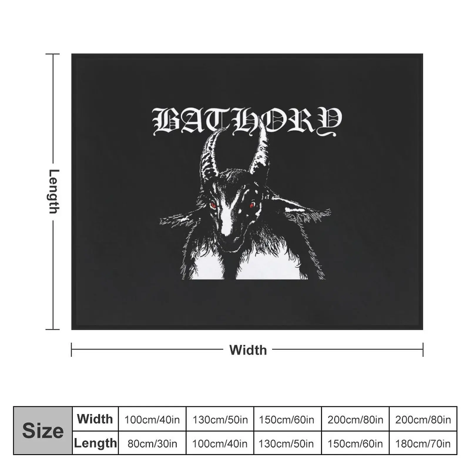 Bathory popular-logo Throw Blanket Blankets For Baby valentine gift ideas funny gift Blankets