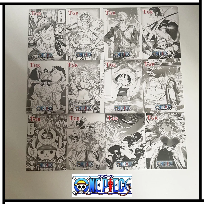 DIY ONE PIECE TGR UR series Collection card Monkey D. Luffy Nekomamushi Anime characters flash card Cartoon toys Christmas gift