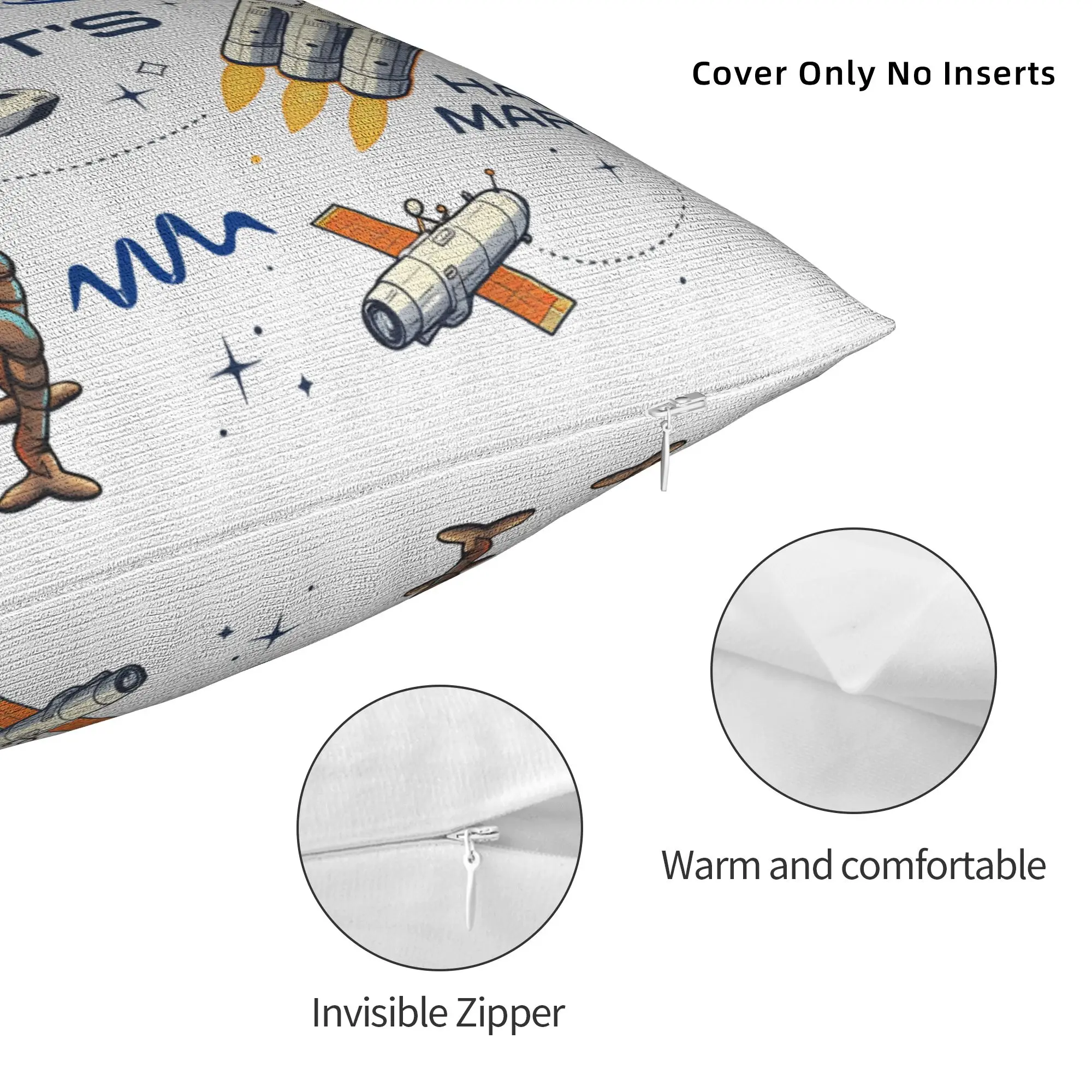 Project Hail Mary Sci Fi Book Pillowcase Print Polyester Cushion Cover Decorative Space Astrophage Pillow Case Cover Home Square