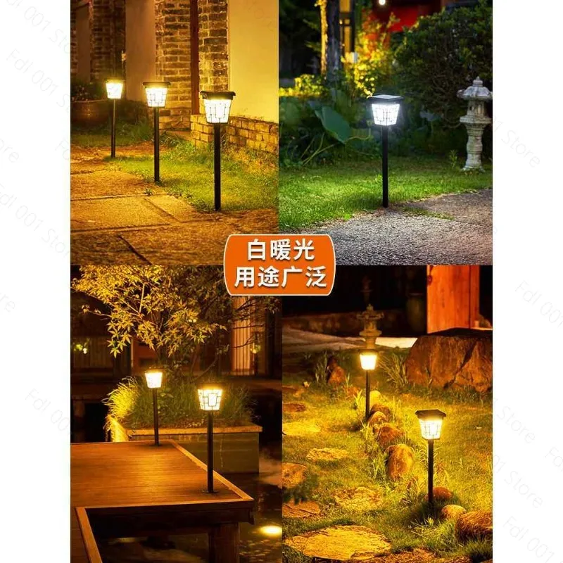

Solar LED Lawn Lamp Waterproof Pathway Yard Decor 6Pack