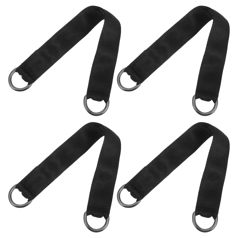 

4 pcs Outdoor Swing Accessories Thickened Hammock Hanging Straps Durable Nylon Connectors Trees Adjustable Hooks Fitness Seat