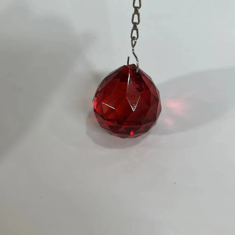 4 pçs 20mm colorido bolas de cristal prisma sun catcher pingente para pendurar e decorar grânulo prisma sem corrente