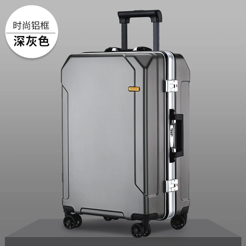 Reisbagage Mode 20/24/28 Inch Koffer Aluminium Frame Trolley Case Voor Mannen En Vrouwen Kleine 20 Inch Cabine koffer