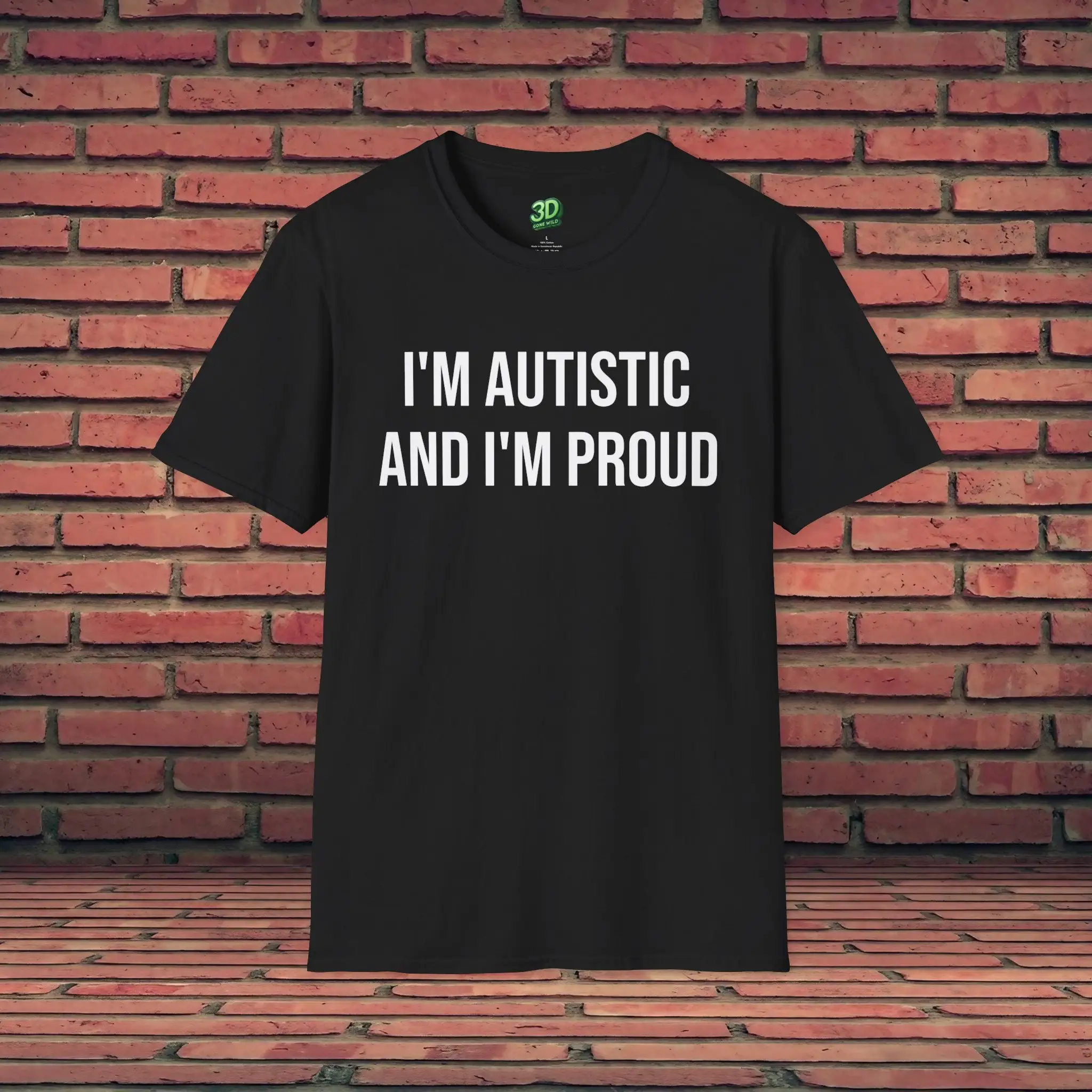 Funny T Shirt Autistic And Proud Birth Defect Offensive Mental Illness Meme Sarcastic Gag