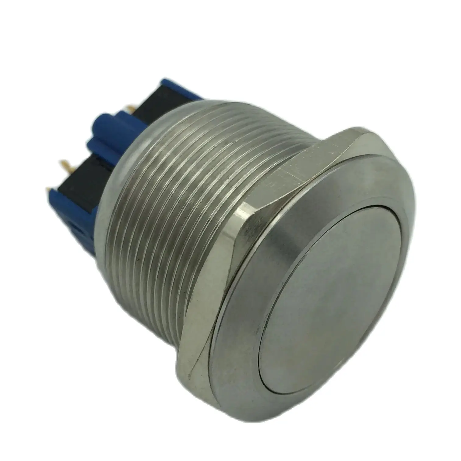 Zusen 25mm Saklar Tombol Tekan Stainless Steel Momentary/Latching IP65(ZS25F-S)