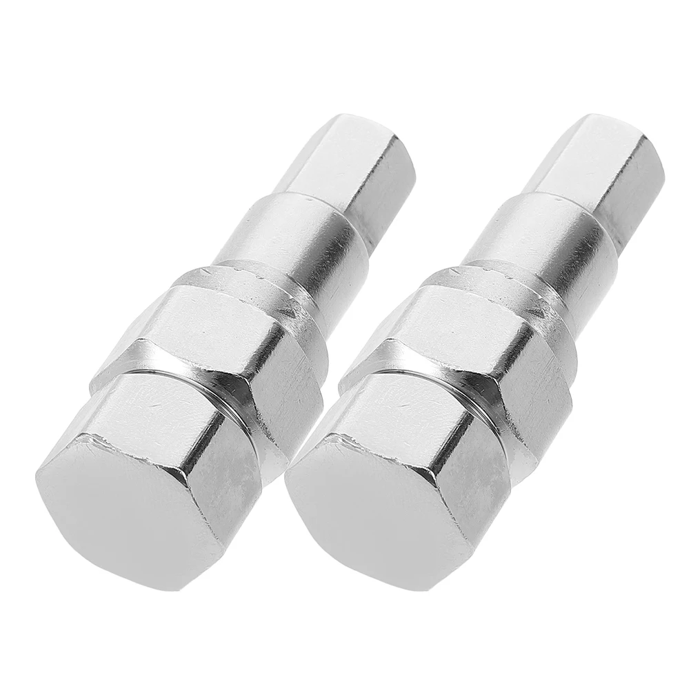 

2 Pcs Hexagon Nut Sleeve Chrome Vanadium Wrench Locking Lug Tool Drive Sockets Racing Car
