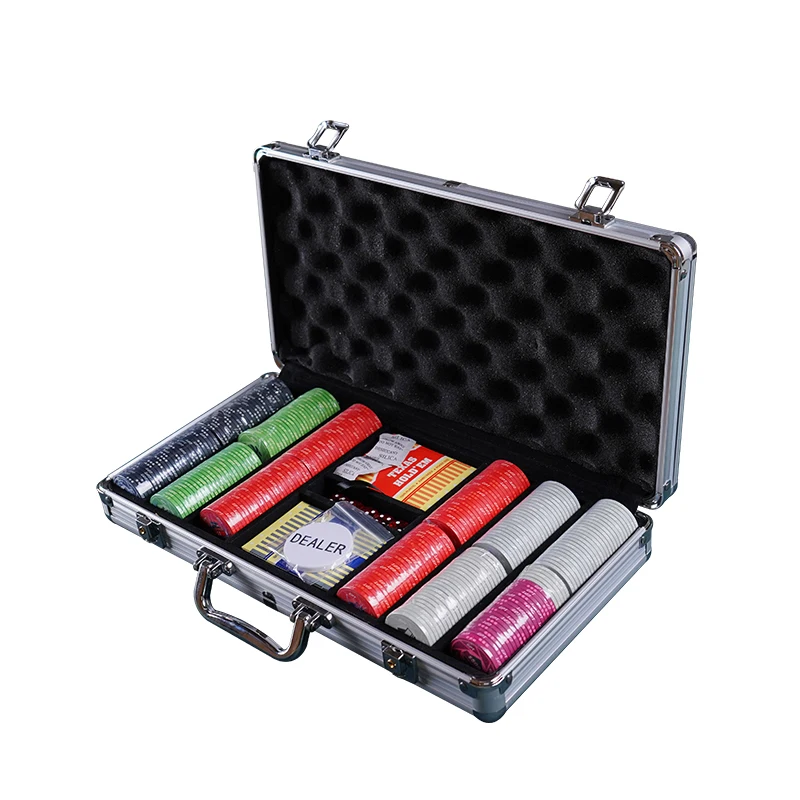 Cheap Custom 10g Ceramic Poker Chips 300pcs EPT Poker Chip Sets for Texas Table