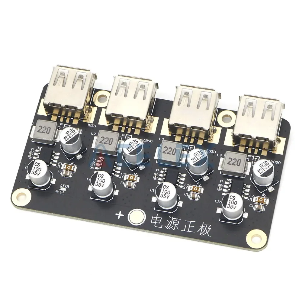 USB QC3.0 QC2.0 DC-DC Buck Converter Charging Step Down Module 6-32V 9V 12V 24V to Fast Quick Charger Circuit Board 3V 5V 12V