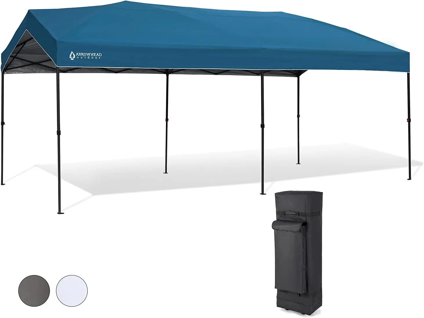 ARROWHEAD OUTDOOR 10’x20’ Pop-Up Canopy & Instant Shelter, Easy One Person Setup, Water UV Resistant300DFabric Construction