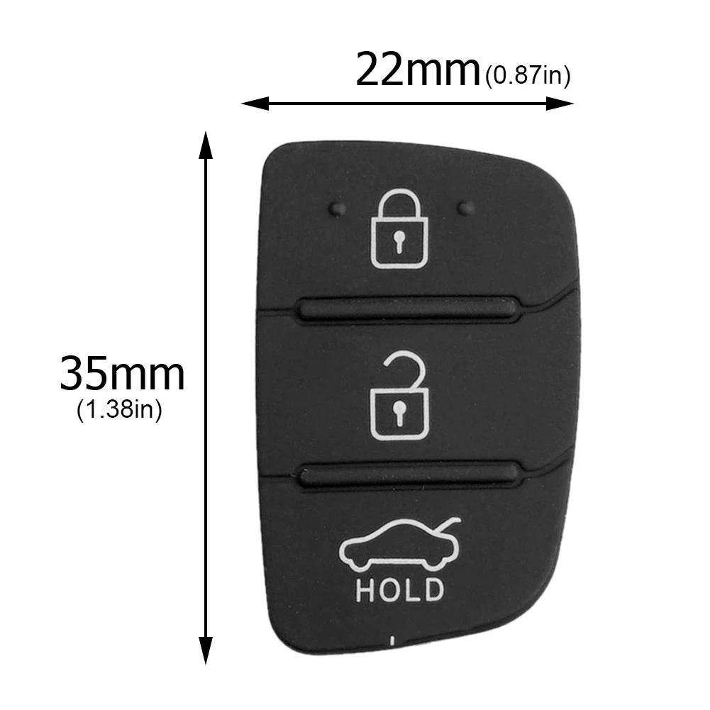 5/10PCS sostituzione 3 pulsanti telecomando portachiavi custodia in gomma per Hyundai I10 I20 I30 IX35 Kia K2 K5 Rio Sportage Flip Key Parts