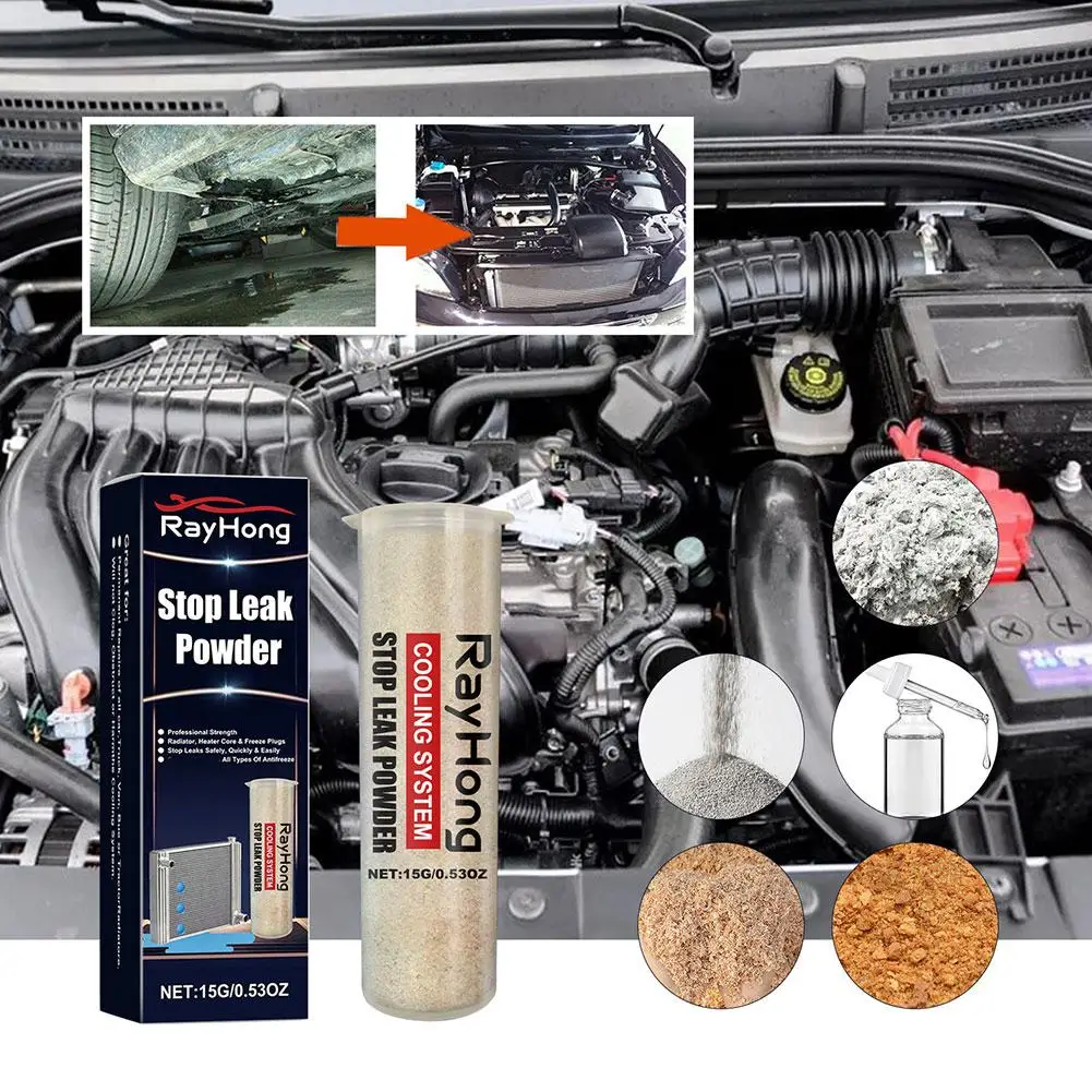 Auto Koelsysteem Sealer Radiator Stop Lek Poeder Auto Radiator Poeder Accessoires Stoppen Lek Water Z7l9