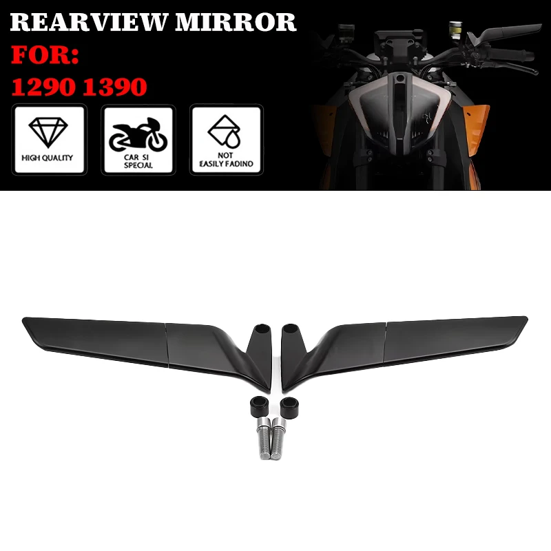 

Motorcycle Wing Mirrors Rearview Rotating NEW Rearview Side Mirror For DUKE 200 250 DUKE 390 690 790 890 990 SUPER DUKE 1290R