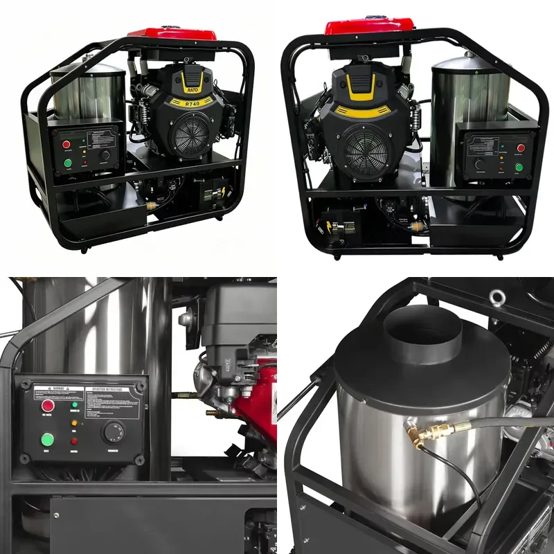 for 5000PSI Up to 8GPM Commercial High Pressure Washer Hot Water High Pressure Cleaning System