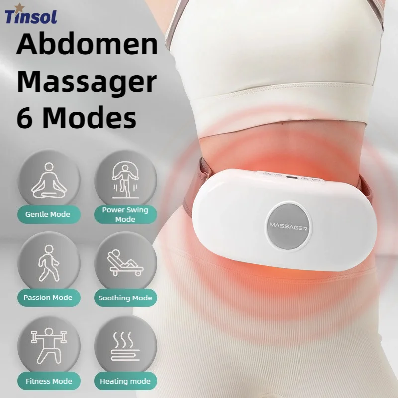 

TINSOL Multifunctional Vibration Abdominal Massager Electric Massager, Vibrating Abdominal Heating Belt Belly Shaking Machine