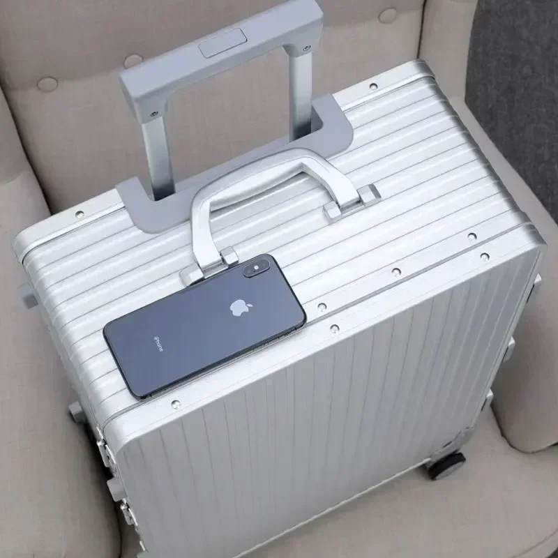 Travel Luggage Silent Universal Wheel Pull Bar Box One Nine Open Carry on Suitcase Boarding Box 20 24 26 28 Inch Aluminum Frame