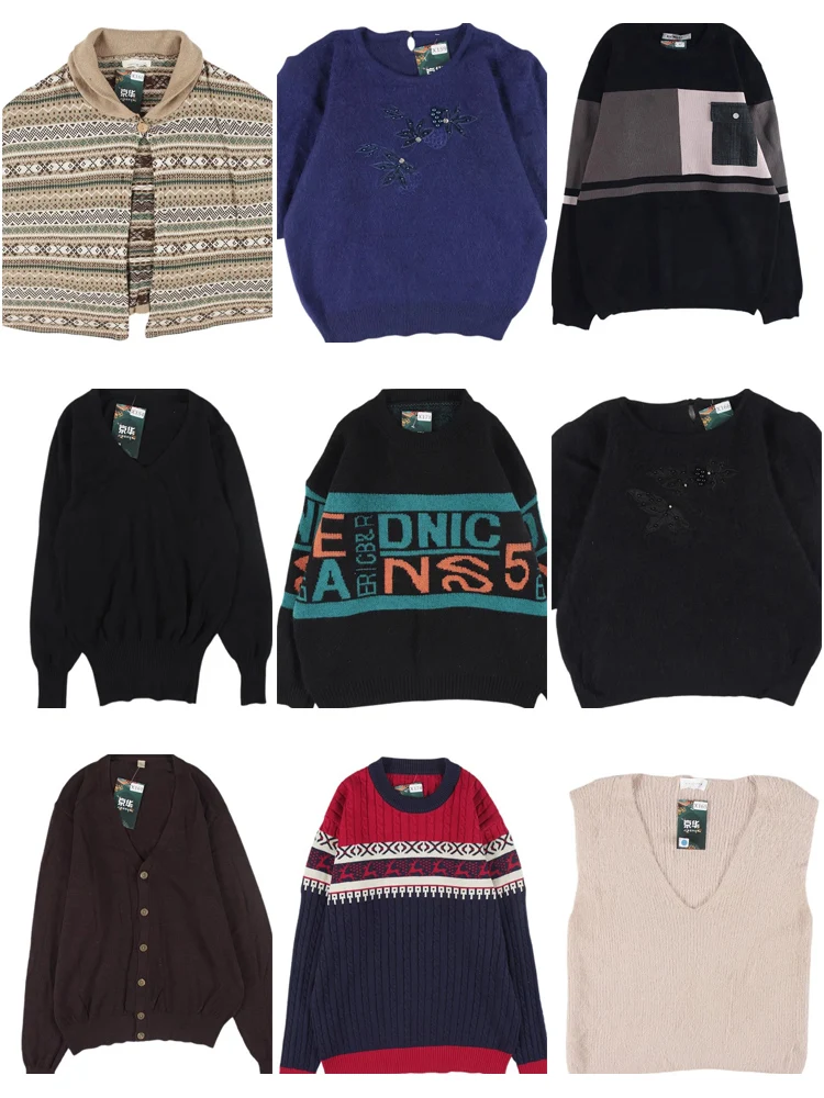 

Винтажный свободный женский пуловер, шерстяной свитер, жирный цвет, блузка в горошек, дизайн «Ярмарный остров», осень-зима, теплый свитер для поездок на работу