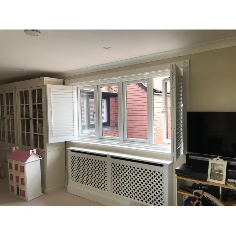 Custom Made by Pass PVC Window Shutter Plantation Shutters Interior and Wooden Plantation Shutter Direct From China