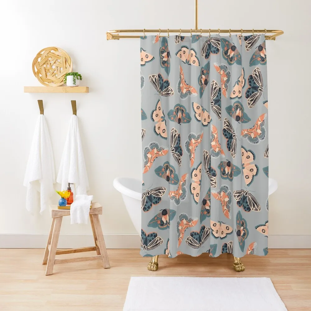 

Copy of Moth Pattern Shower Curtain Cute Shower For Bathrooms With Beautiful Designs Bathroom Shower Curtain