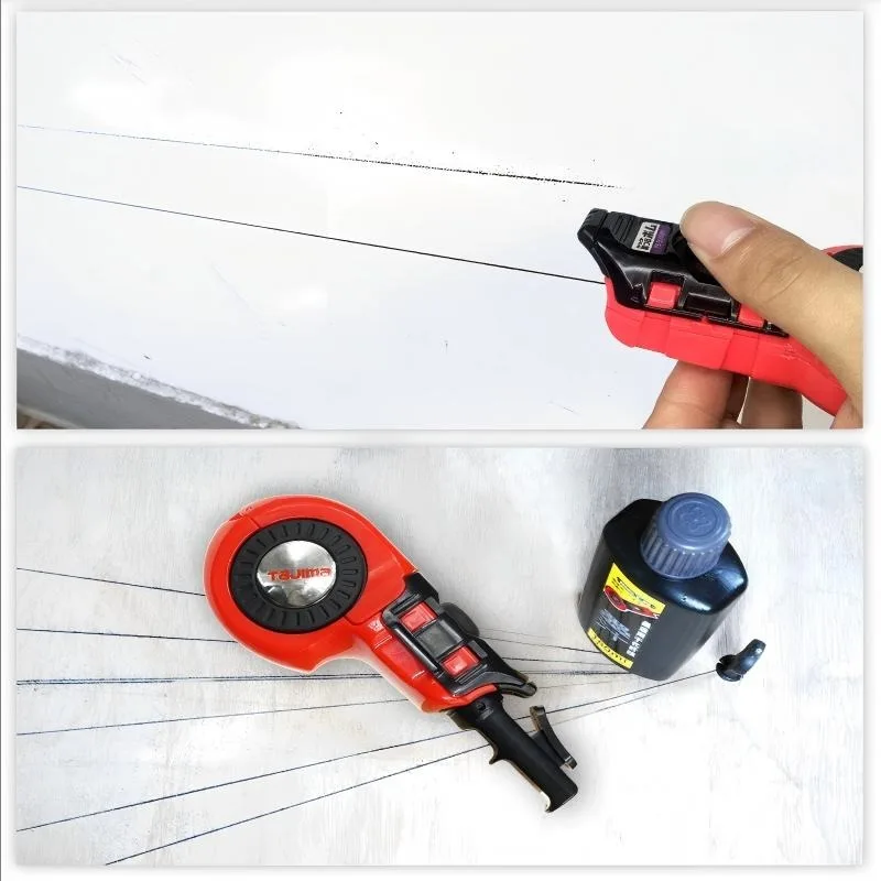 TAJIMA 1008-1916 1008-1917 15M Automatic Chalk Line Marker Woodworking Construction Marking Hand Tool