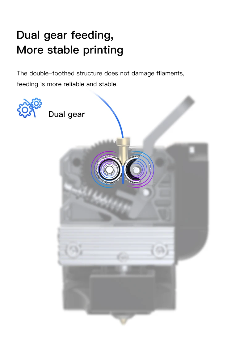 CREALITY Sprite Extruder Pro Vollmetall Dual 3.5:1 Zahnrad-Förderdesign 3D-Drucker Upgrade-Teile für Ender-3 S1 CR-10 Smart Pro – Detail 9