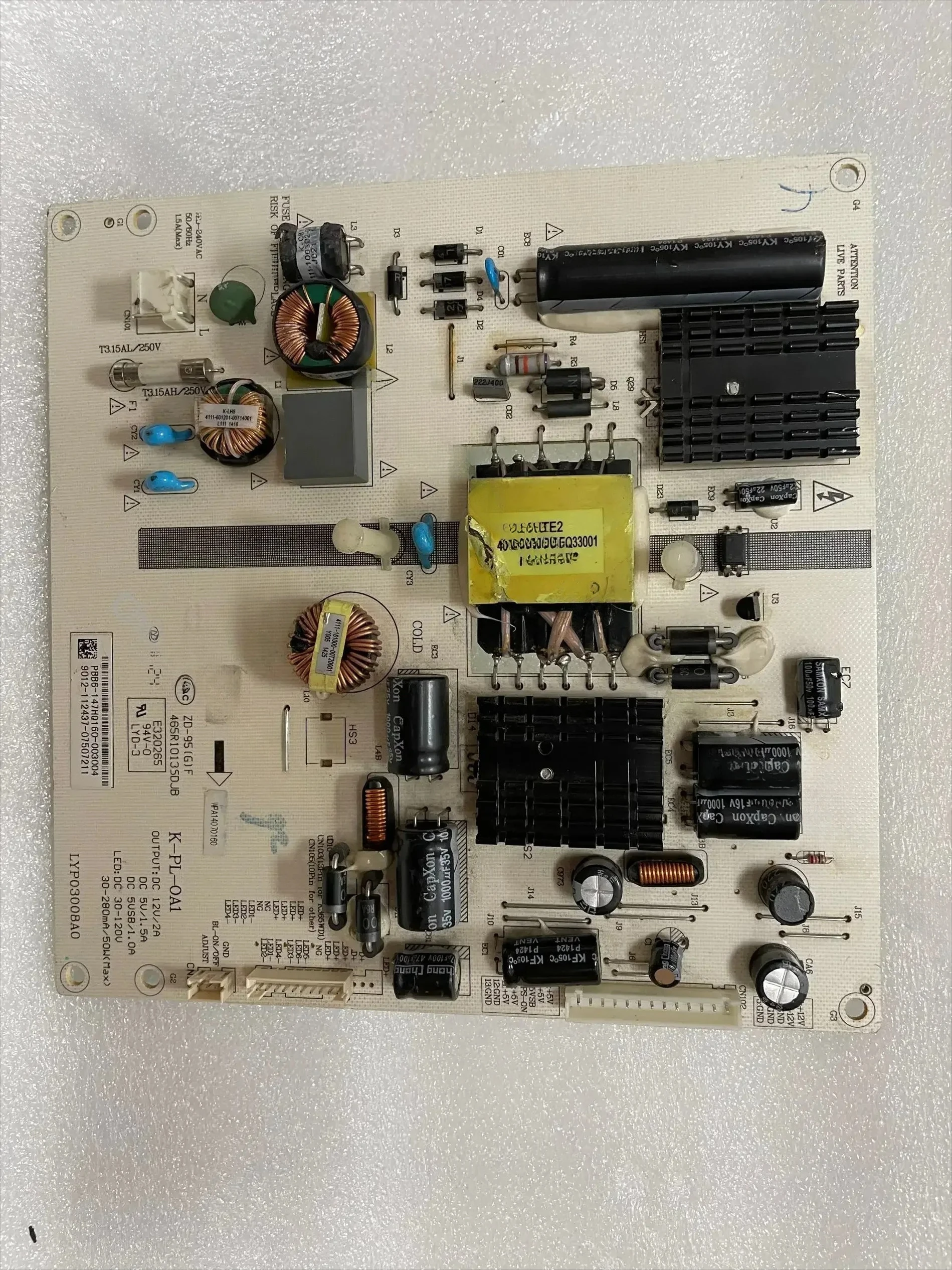 Para TCL LE42D31 LCD TV placa de alimentación Original K-PL-OA1 465R1013SDJB