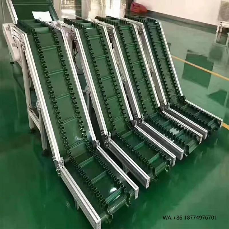 

Efficiency Automatic Stainless Steel PVC Conveyors Lifting Belt Conveyor for Transportation Assembly Line