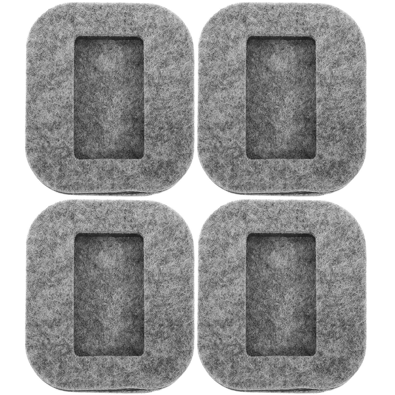 

4Pcs Furniture Coaster Pad Felt Durable Chair Stoppers Wheel Covers for Hardwood Floor Furniture Caster Cups Floor Protector