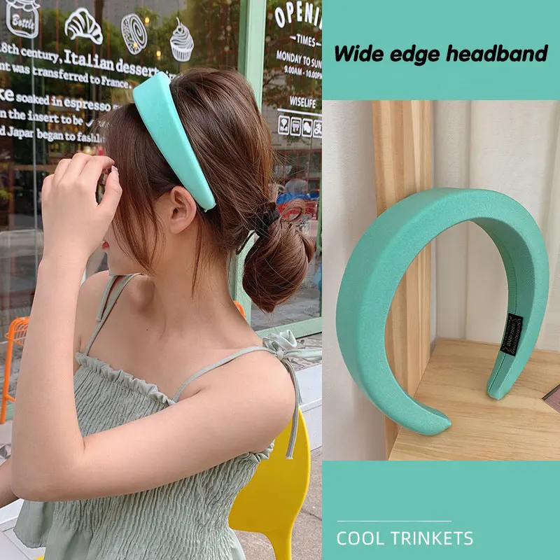 

Solid Color Women's Hairband Korean Fashion Sweet Style Birthday Gift Party Headband Women's Hair Accessories Accessories 2025