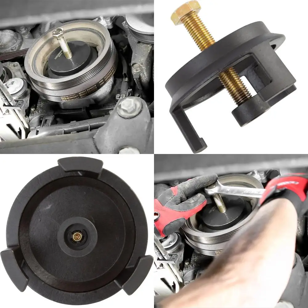 

25264 Съемник гармонического балансира GM, съемник кривошипного шкива LS, удаление балансира LS без резьбовых отверстий, необходимое без снятия радиатора