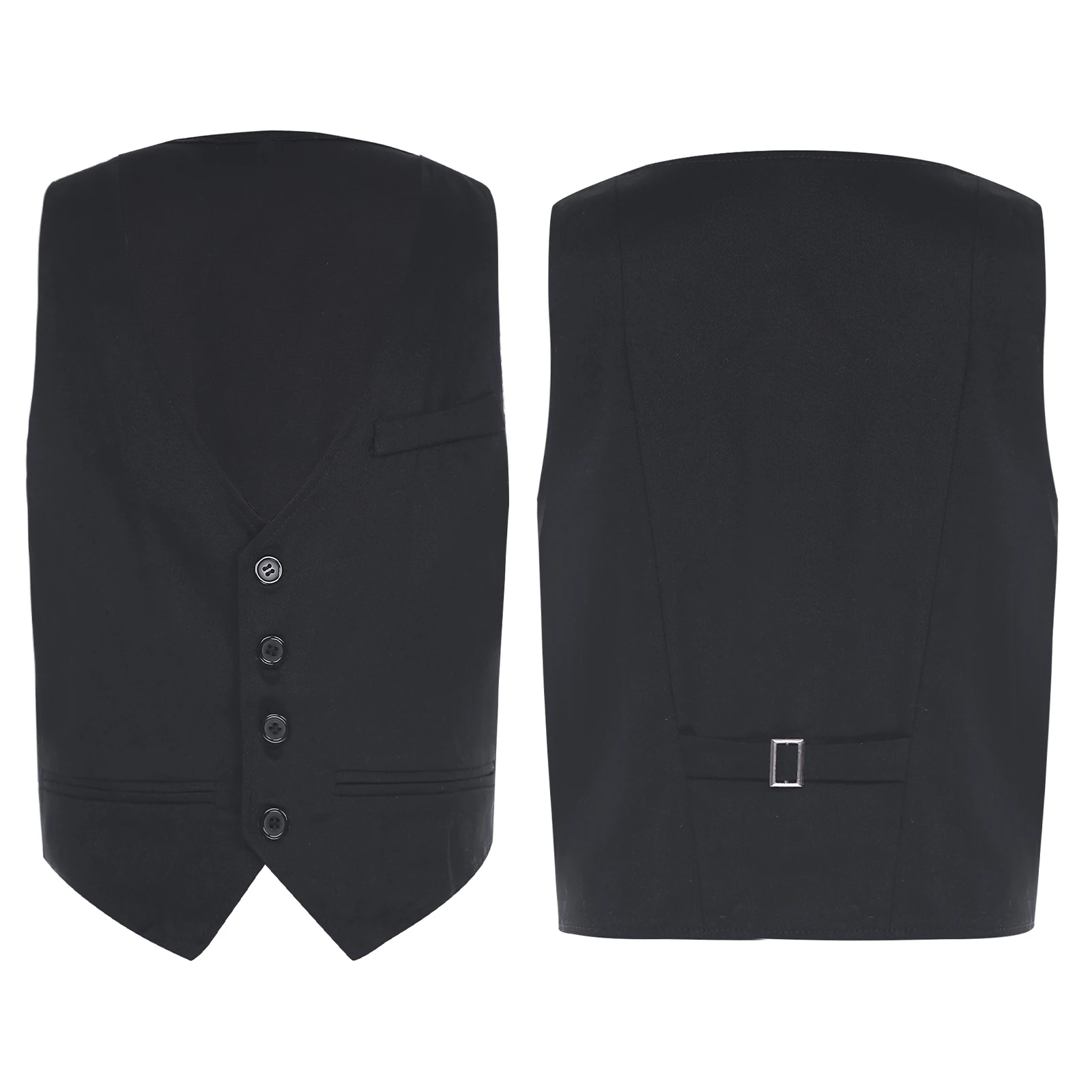 Uniforme scolastica per bambini Top Gilet senza maniche Gilet monopetto Gilet da festa formale Gilet da matrimonio per ragazzi