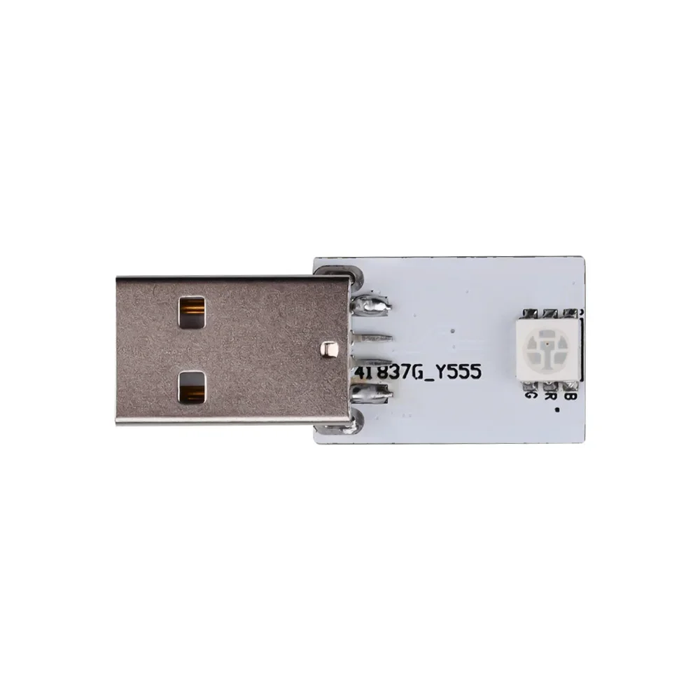 Mini carte de poche USB alimentation LED Module 1W LED Intelligent chinois/anglais commande vocale Module de veilleuse 6 couleurs changer librement