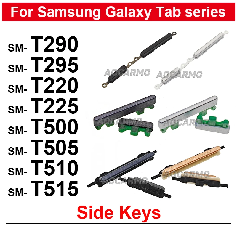 

Для Samsung Galaxy Tab T290 T295 T220 T225 T311 T505 T510 T515 Tab A 8.0′′ 10.1′′ A7 A7 Lite Кнопки включения и выключения громкости Side Ke