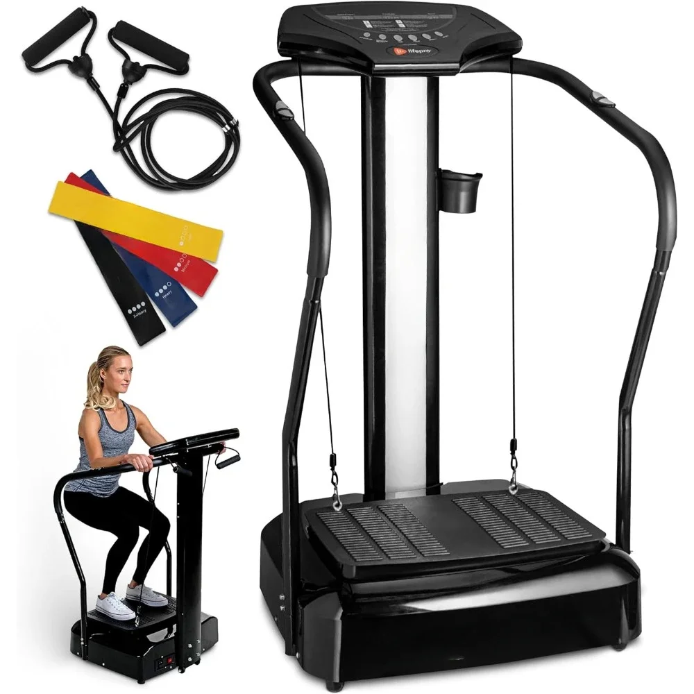 

Vibration Plate Exercise Machine with Handles, Vibrating Plate Exercise Machine, Vibration Platform Machines, Vibration Plate