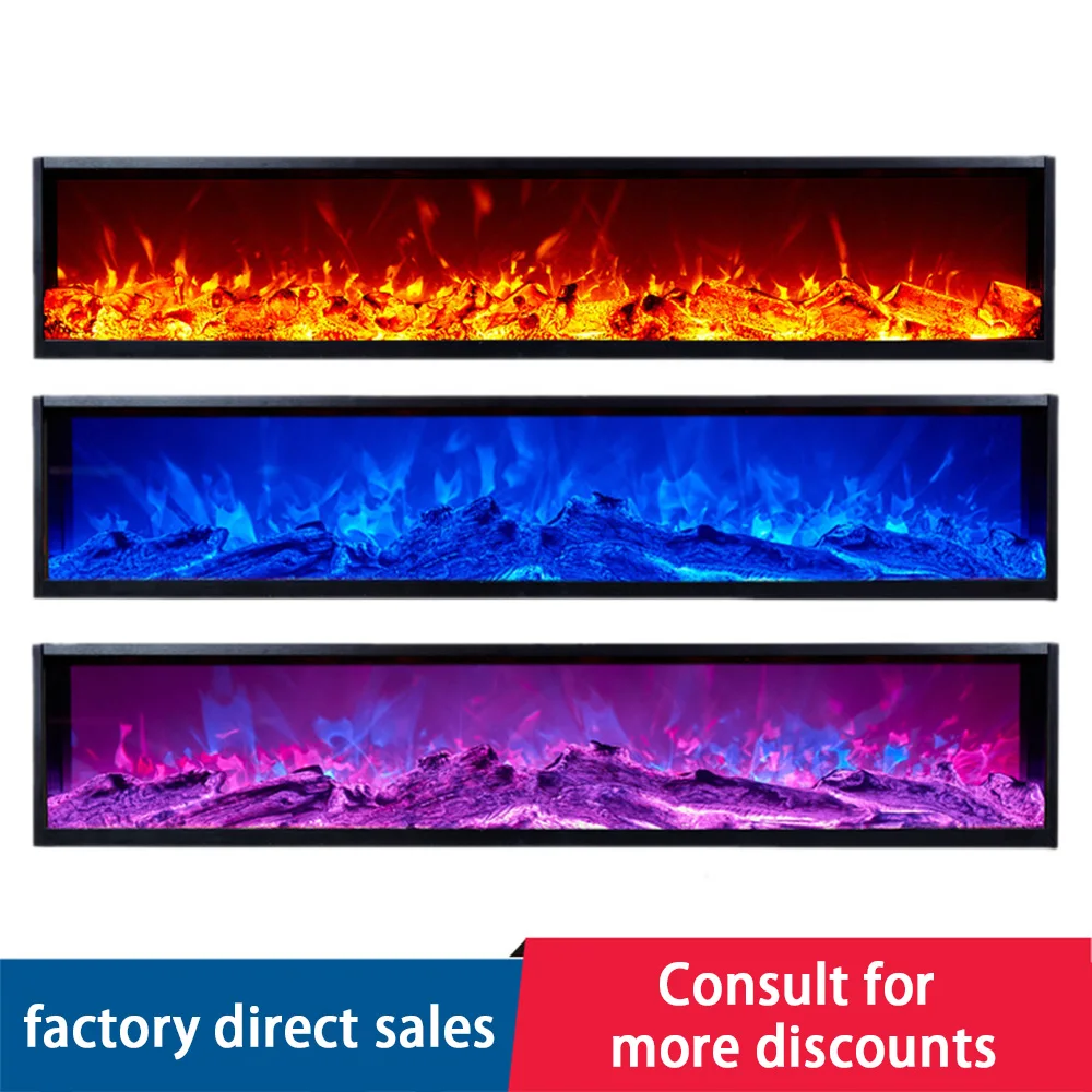 Decorative Heating Embedded European Style Electronic Fireplace Core Simulates Flame Artificial Fireplace