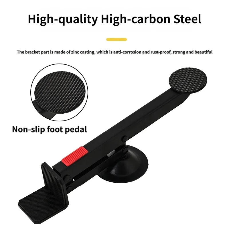 Metal Door Lift 360° Rotating Lever Activates Swivel-Type Door and Board Lifter Foot-Operated Door Lifter Installation Tool