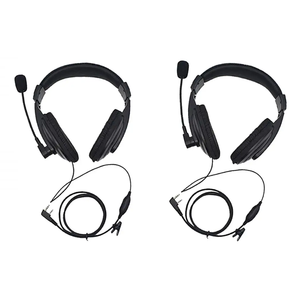 Overhead Earpiece Professional Noise Cancelling Headphones Wired Audio Headband for Baofeng RT22 Nightclub Restaurant Security