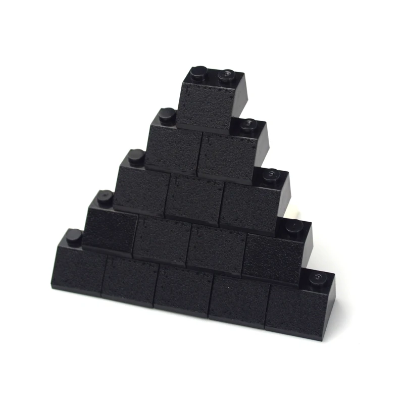 DIY Roof Tile Bricks 1X2 1x3 1x4 With Slope 45 DIY Enlighten Building Block Toys Compatible 3037 3038 3039 3040 Classic Bricks