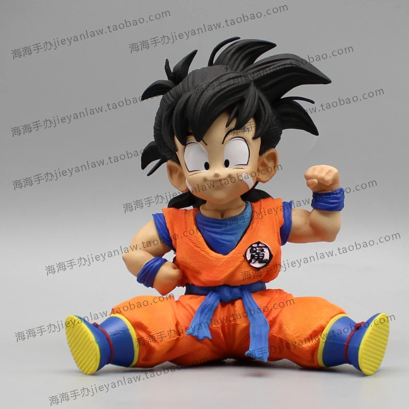 New Animation Surrounding Dragon Ball Gk Sitting Childhood Xiaogu Rice Action Figures Cheer Up Wu Rice Model Display Kids Toys