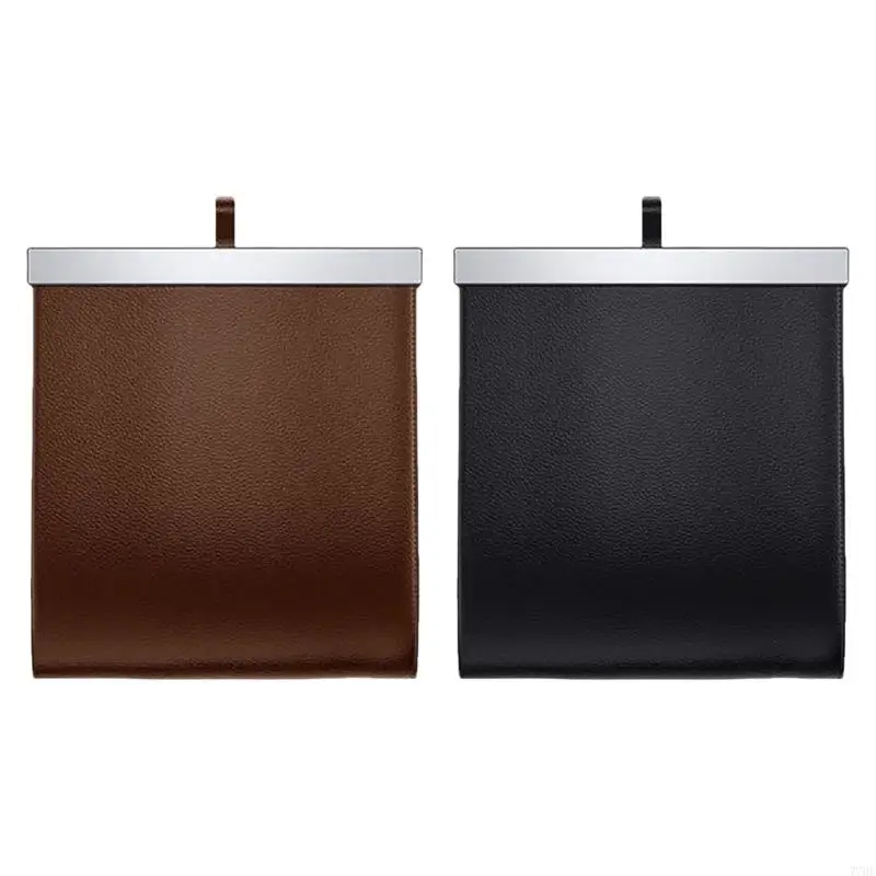 

77HF Multifunctional Car Storage Bag PU Leather Storage Bag Garbage Bag Box