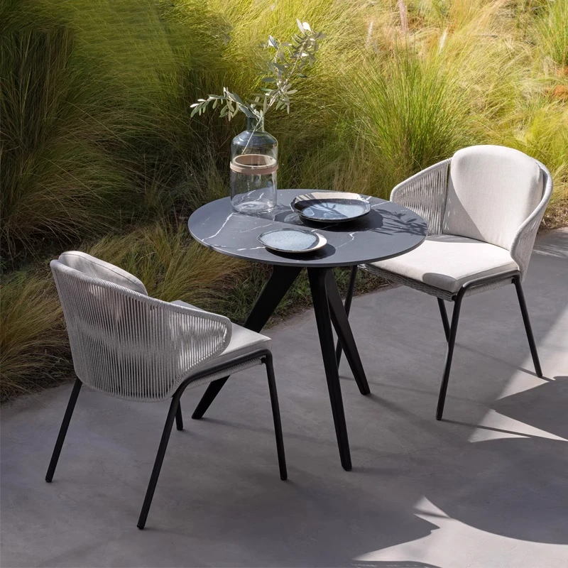！@Modern Minimalist Durable Eco-Friendly Rattan Furniture Hotel Garden Villa Courtyard Balcony Swimming Pool Living Room Set