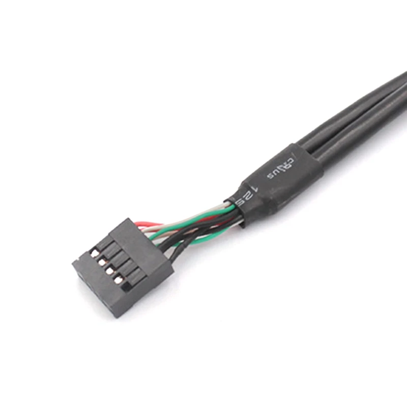 2 Port USB 2.0 Motherboard Rear Panel Expansion Bracket to IDC 9 Pin Motherboard USB Cable Host Adapter