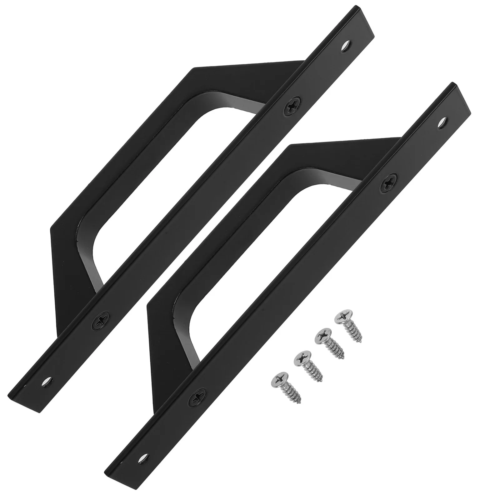 

2Pcs Stylish Die Cast Aluminum Barn Door Pull Handle Versatile Use for Sliding Wood Doors Furniture Hardware Decor