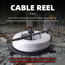 BV Wire Dispenser Rack Cable Dispenser 1 Layer Electrician Discharge Tray for Power Cable Video Cable Discharge Stand