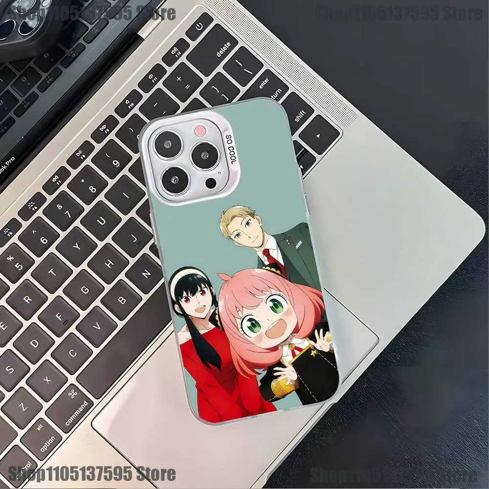 Funda de teléfono Spy X Family Bond Yor Anya para iPhone 17,16,15,14,13,12,11,Pro,XS,Max,Plus,Mini,SE4,E, funda blanca mate a prueba de golpes
