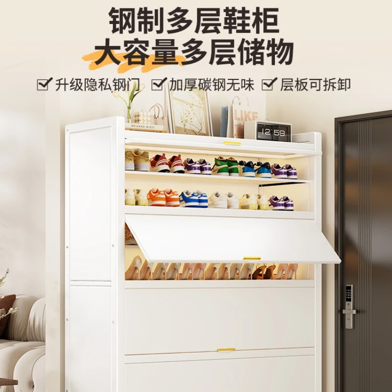 خزانة أحذية، تخزين مقاوم للغبار، خزانة تخزين منزلية داخلية مدمجة على الحائط